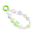 thumbnail image 5 of Milageto Beaded Key Bracelet Creative Hanging Ornament Car Keychain Holder Girls Kids Blue Green, 5 of 8
