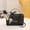 Black, variant on Uklsqma One Shoulder Leather Crossbody Bag for Women | Large Capacity Multi-Compartment Handbag | Stylish Tear-Resistant Design | Versatile for Travel Shopping Work Parties Gifts