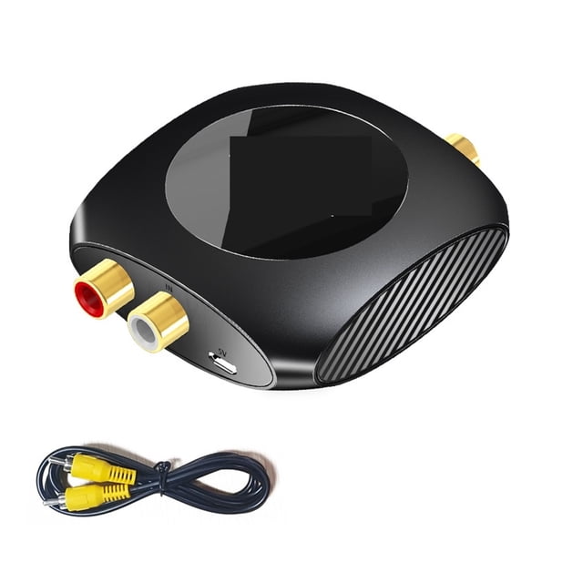 96KHz Analog To Digital Audio Converter 2RCA To SPDIF Optical Coaxial Adapter TV To Speaker Subwoofer Amplifier ,Easy to Use