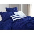 thumbnail image 3 of Mocassi Oversized Comforter Set, Amy 12-Piece Bed-in-a-Bag, Down Alternative Bedding with Matching Shams and Decorative Pillows, King/California King, Blue, 3 of 8