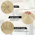 thumbnail image 4 of PiccoCasa Stretch Chair Cover Removable Seat Protectors Pack of 4, Champagne Color, 4 of 8