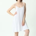 thumbnail image 5 of Defitshape Women's Bamboo Nightgown Sleepwear Cotton Cami Loungewear Plus Size Night Dress Sleeveless Soft Short Summer Camisole Pj Pajama Sleep Dress White 4X, 5 of 5
