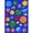 Multicolor, variant on Joy Carpets Kid Essentials Shake 'Em Up Emojis 5'4" x 7'8" Area Rug in Color Multi