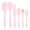 Macaron Pink, variant on 6-Piece Silicone Spatula Set, BPA-Free Heat Resistant Non-Stick Baking Utensils (Macaron Pink)