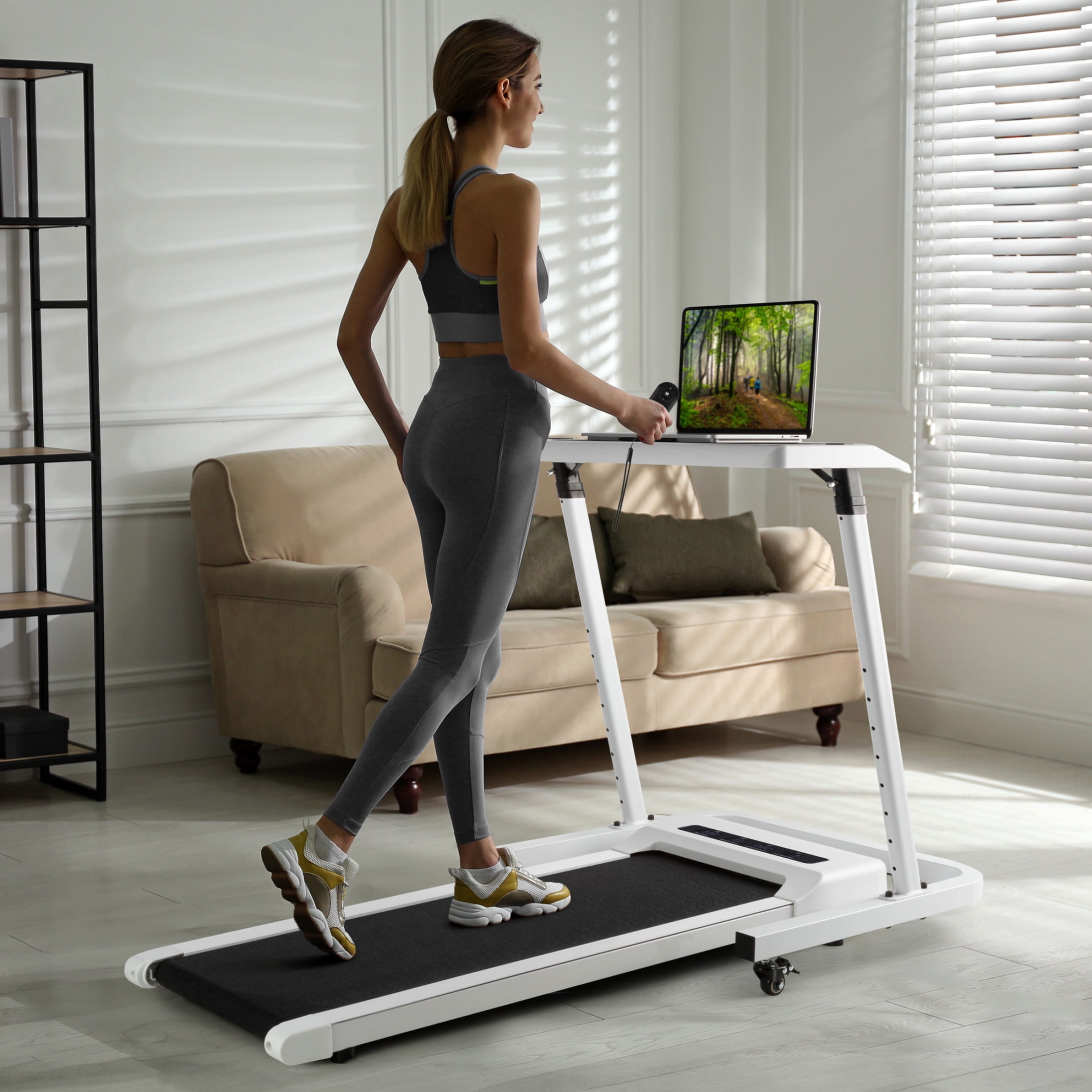 RAD Sportz Walking Pad - Portable Under Desk Treadmill, White