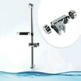 thumbnail image 3 of MYG Chrome Shower Rail Head Slider Holder Adjustable 18-25mm Universal Bracket, 3 of 10