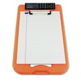 thumbnail image 2 of Saunders Deskmate II with Calculator, 0.5" Clip Cap, 8.5 x 11 Sheets, Hi-Vis Orange, 2 of 3