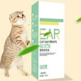 Pet Ear Cleaner 2.03 oz Ear Drops to Remove Ear Mites Earwax Itch for
