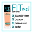 thumbnail image 4 of Base de maquillaje Maybelline Fit Me! matte + poreless 220 natural beige En Blister 30 ml, 4 of 4