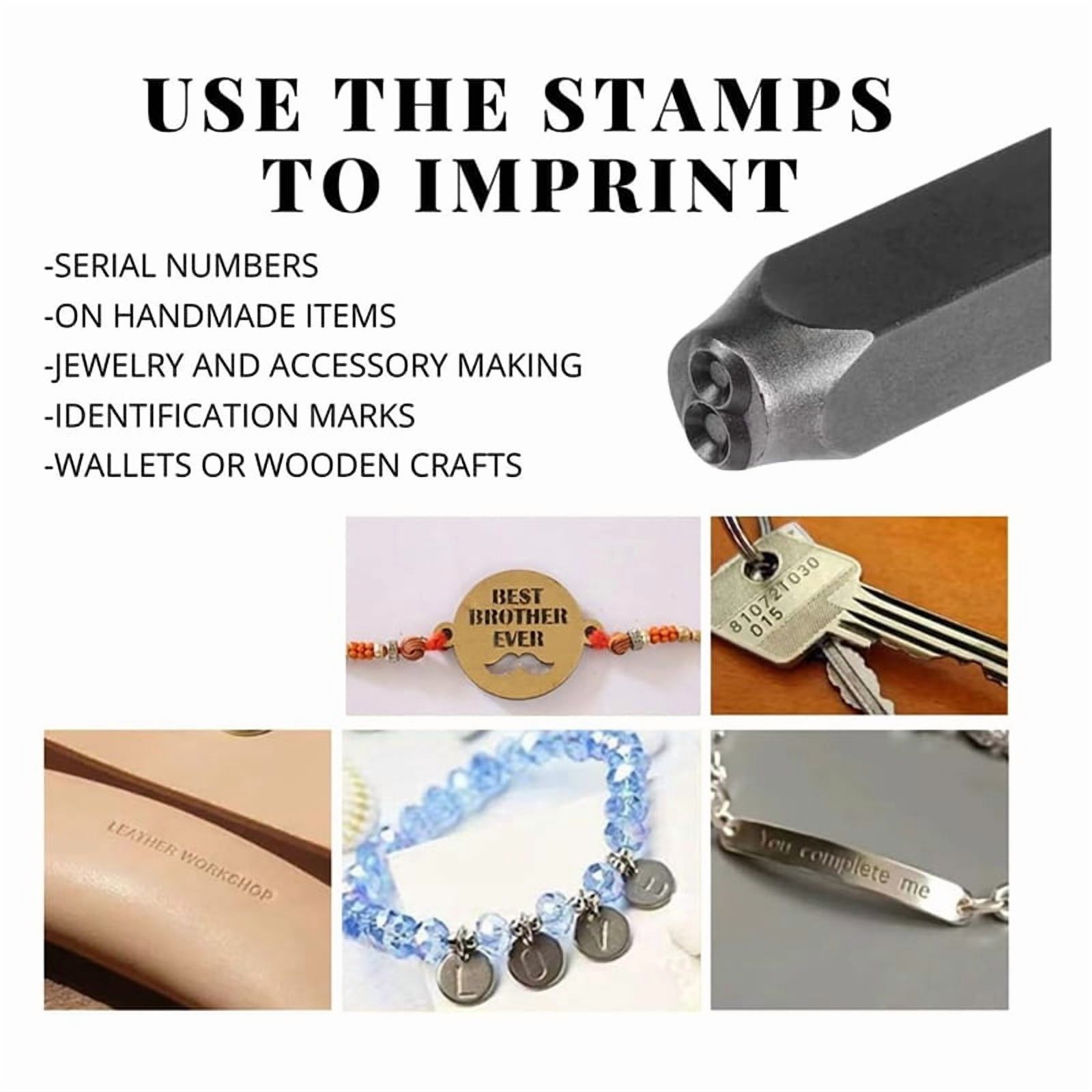 Metal Stamping Kits - Alphabet Punch Set Metal Stamps for Jewelry Making Leather Steel Number and Letter Stamping Kit