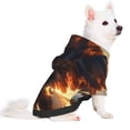thumbnail image 2 of Fotbe Golden Sky Bald Eagle Sudadera con Estampado para Perros Pequeños – Suéter con Capucha para Mascotas, Tela Suave de Forro Polar con Bolsillo-Small, 2 of 7