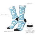 thumbnail image 4 of Vsdgher Blue Snake Crew Socks for Men & Women, Breathable Casual Athletic Ankle Socks, 4 of 6