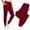 Wine, variant on PWPSG Women's Elastic-Waist Jogger Pants, Soft Drawstring Waist and Handy Side Pockets for Comfortable Daily Outdoor Commute Blue XXL