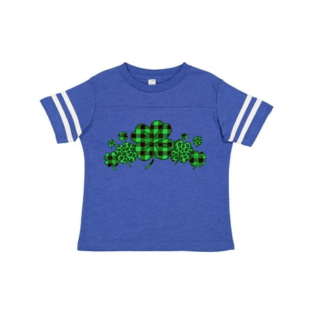

Inktastic St. Patrick s Day Clovers in Plaid Gift Toddler Boy or Toddler Girl T-Shirt