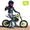 Green, variant on Aqmeifen Kids Mini 49cc Gas Dirt Bike, 2-Stroke Ride-on Motorcycle with with Pull Start, Speed 25 mph, Pink