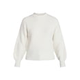 thumbnail image 6 of Time and Tru Women's Shaker Stitch Mock Neck Sweater, Midweight, Sizes XS-XXXL, 6 of 6