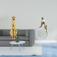 thumbnail image 2 of Escultura de dorada y elegante, adorno decorativo para centro de mesa, oficina, dormitorio., 2 of 8
