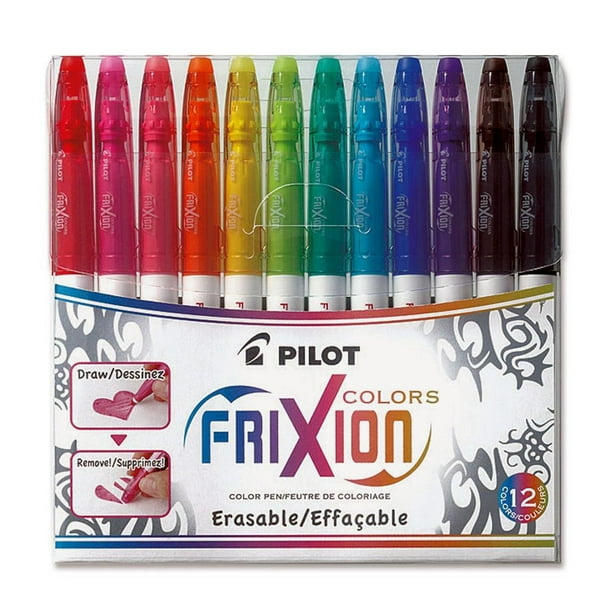 Pilot FriXion Stylo marqueurs de coloriage effaçables - pqt 12