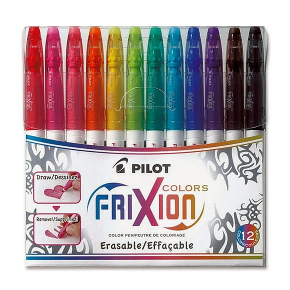Pilot FriXion Erasable Pen Colouring Markers - pkg 12