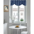 thumbnail image 5 of Vintage Bohemian Tie Up Valances Curtain, Adjustable Kitchen Farmhouse Tribe Art Valances for Windows Decor, Rod Pocket Short Curtains Set for Bedroom/Bathroom, 54"x18", 5 of 8