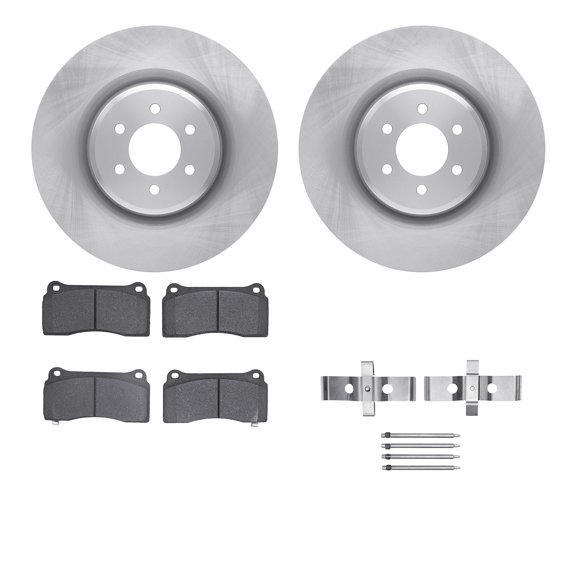 Dynamic Friction Company Rear Brake Rotors with 5000 Advanced Brake Pads includes Hardware 6512-40175