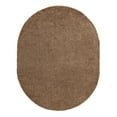 thumbnail image 7 of Unique Loom Solid Shag Collection Area Rug (7' 10" x 10' Oval Sandy Brown), 7 of 7