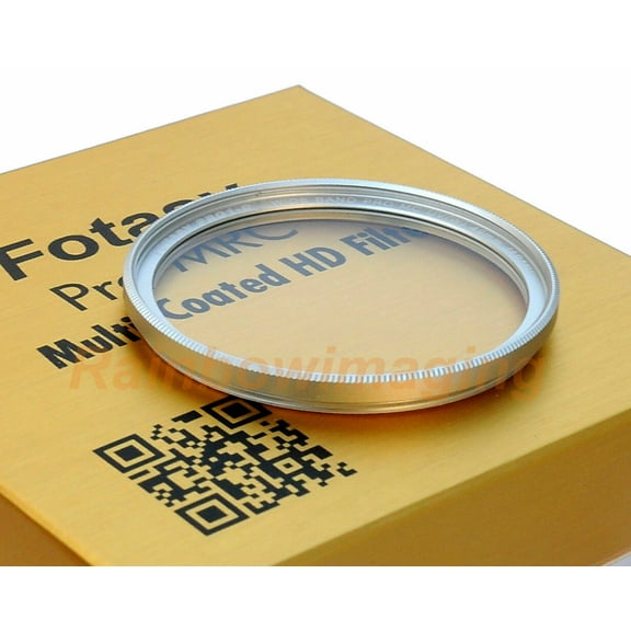 Fotasy Silver 40.5mm Ultra Slim UV Protection Lens Filter, Nano Coatings MRC Multi Resistant Coating Oil Water Scratch, 16 Layers Multi-coated 40.5 mm MCUV Filter, Transmission Rate &ge; 99%
