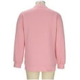 thumbnail image 5 of BiZtdJrK Womens Plus Size Pullover Tops Waffle Knit Cuff Long Sleeve Casual Sweatshirts Loose Fit Solid Fall Sweatshirt Pink L, 5 of 8