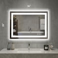 thumbnail image 3 of EDX 28"X36" Anti-fog LED Bathroom Mirror with Dual Light Source and Three Lighting Modes, White, 3 of 9