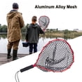 thumbnail image 3 of Ndcxsfigh Red Aterrizaje Pesca Aleación Aluminio Red Pesca Con Mosca Red Pesca Flotante (roja), 3 of 9