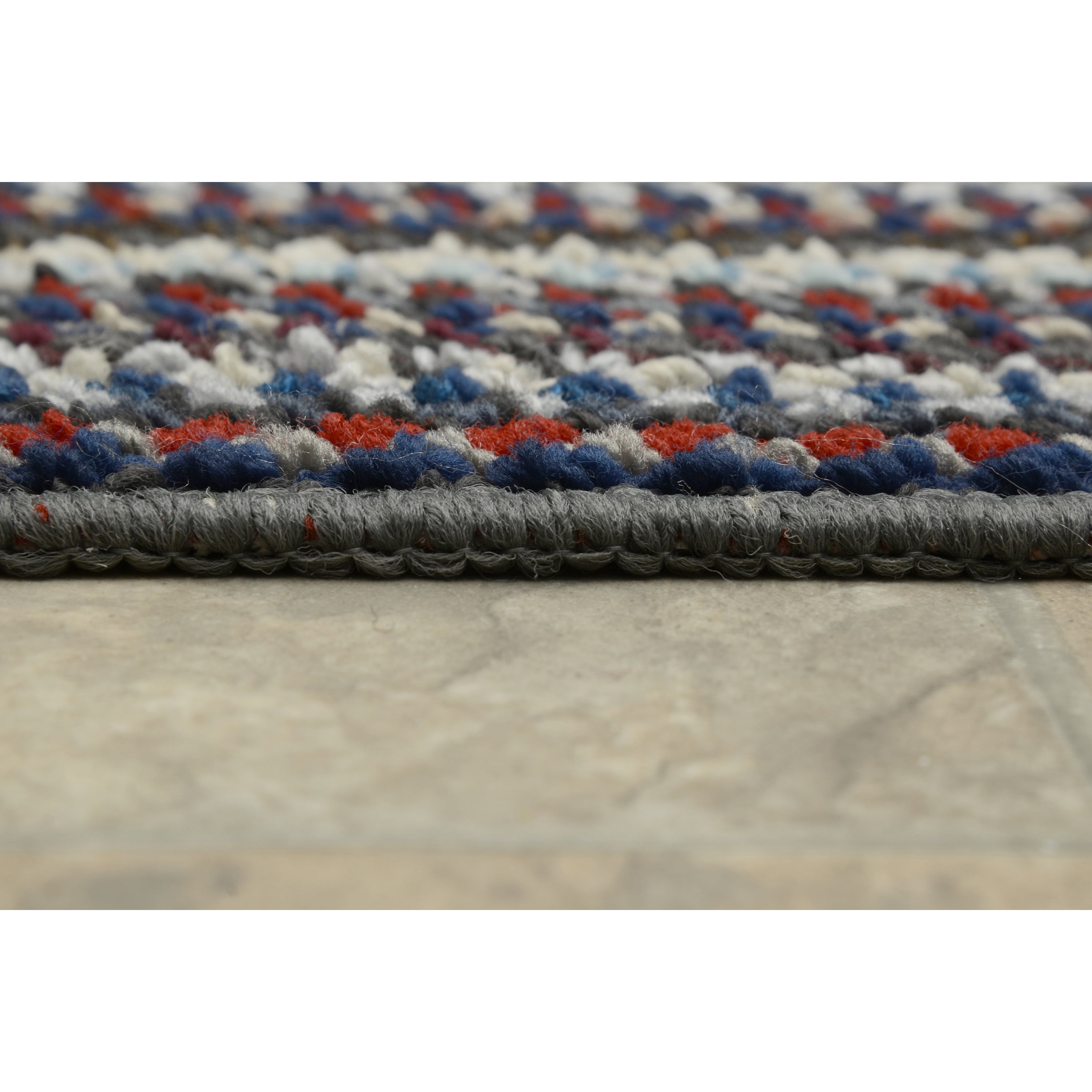 Mainstays Carnival Stripe Polypropylene Assorted Multi Colors Indoor Area Rug, 18" x 30"