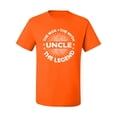 thumbnail image 2 of Wild Bobby, Uncle Man Myth Legend Funny Dad Uncle Papa Granpa Dad Gift, Father's Day, Men Graphic Tee, Orange, Small, 2 of 4