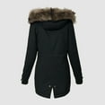 thumbnail image 4 of Aayomet Winter Coats For Women Women's Winter Plus Size Thickened Cotton Coat with Detachable Hood,Black 4XL, 4 of 5