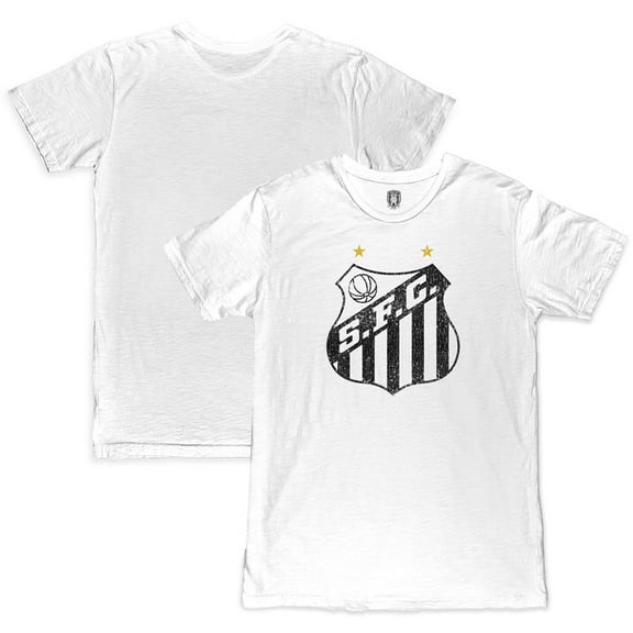 Men's 1863FC  White Santos FC Color Crest Slub T-Shirt