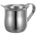 thumbnail image 1 of Nestingho Stainless Steel Honey Pitcher Silver 1Set Generous Shape Home Use, 1 of 8