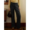thumbnail image 7 of DOKOTOO Corduroy Pants for Womens Casual High Waisted Drawstring Wide Leg Pants Trousers with Pockets, 7 of 7