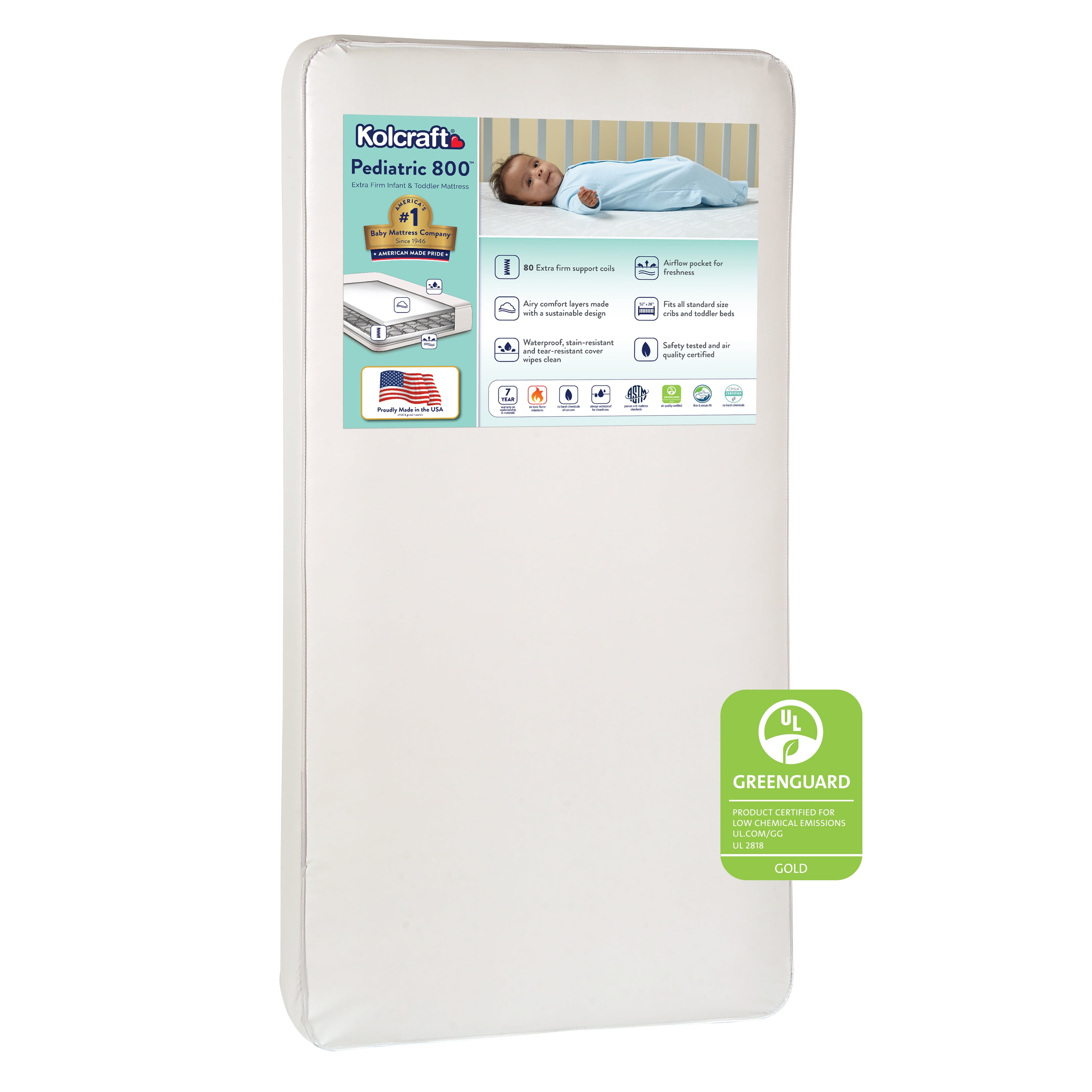Kolcraft pediatric 800 crib mattress hotsell