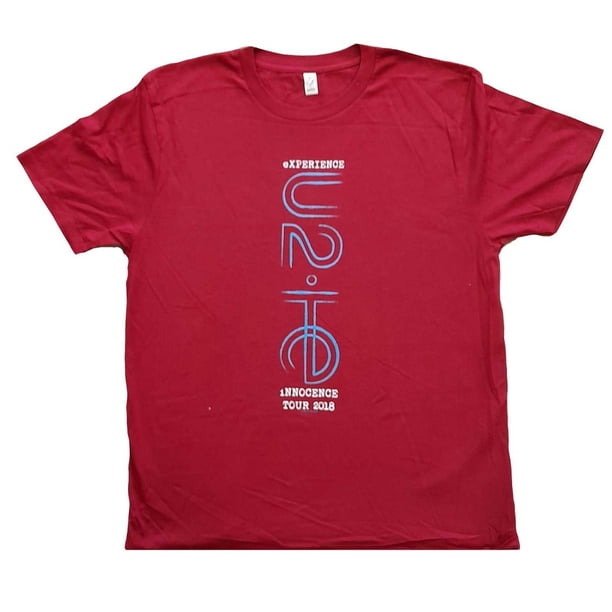 U2 - Camiseta I+E 2018 Tour Dates Estampado en Espalda de Algodón para Adultos Unisex (Granate)