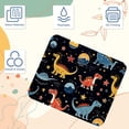 thumbnail image 3 of Starry Dinosaur Square 8.3x9.8 Inch Non-Slip Rubber Bottom Printed Desk Mat Gaming Mousepad Mouse Mat for Office and Gaming, 3 of 6