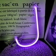 thumbnail image 6 of Letter Neon Lights, LED Neon Night Light Neon Lights Wall Decorative Night Light for Kids Bedroom Battery USB Operated Purple, 6 of 8