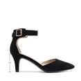 thumbnail image 2 of Zapatos de Tacón Bajo para Mujer DREAM PAIRS en Negro con Punta Fina Talla 7, 2 of 7