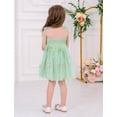 thumbnail image 3 of IWEMEK Summer Prom Dresses for Girls Cute Bowknot Tutu Dress for Kids Spaghetti Butterfly Formal Fairy Dresses 2-3 Years, 3 of 7