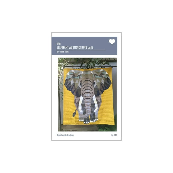 The Elephant Abstractions Quilt Pattern by Violet Craft
