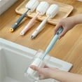 thumbnail image 5 of Soft Bottle Brush, Bottle Scrubber,10.82 Inch Long Handle Cup Cleaner Brush Sponge, Detachable Handle Portable Sponge Cleaning Brush for Cups Glasses Water Bottles Baby Bottles and Vacuum Flasks, 5 of 7