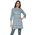 thumbnail image 1 of Moomaya Robe Tunique Mini à Col Fermé Imprimée pour Femmes Vêtements Porter, 1 of 5