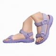 thumbnail image 3 of TOWED22 Boys Water Sandals Kids Open-Toe Adjustable Straps Sport Sandals Child Outdoor Athletic Lightweight(Little Kid/Big Kid)(Purple,1.5), 3 of 9