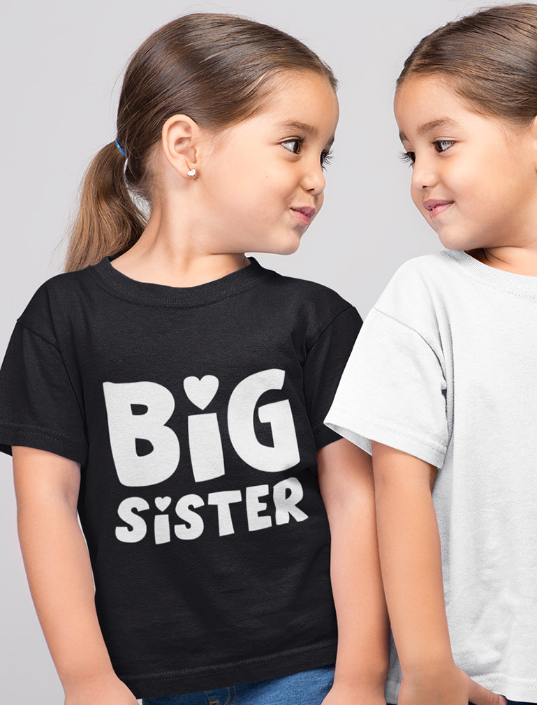 Tstars Big Sister Youth T-Shirt - Unique B Day Gifts - Ideal Big Sister Announcement - Cute, High-Quality Graphic Tee - Perfect for Birthday or Any Special Occasions - image 3 of 7