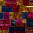 thumbnail image 1 of Ahgly Company Indoor Square Abstract Burgundy Red Patchwork Area Rugs, 8' Square, 1 of 6