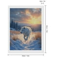 thumbnail image 2 of Diamond Art Kits for Adults, White Wolf Snowy Mountain Sunrise 5D Diamond Painting Kits for Adults Beginners, DIY Full Drill Diamond Painting, Gem Art and Crafts 12x16, 2 of 7