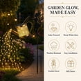 thumbnail image 5 of Rirool Solar Watering Can Light, Warm White Cascading Fairy Lights with 23.6 in Fairy Silhouette Garden Stake, Weather-Resistant Metal Outdoor Decor for Patio, Yard, Pathway and Lawn, 5 of 8